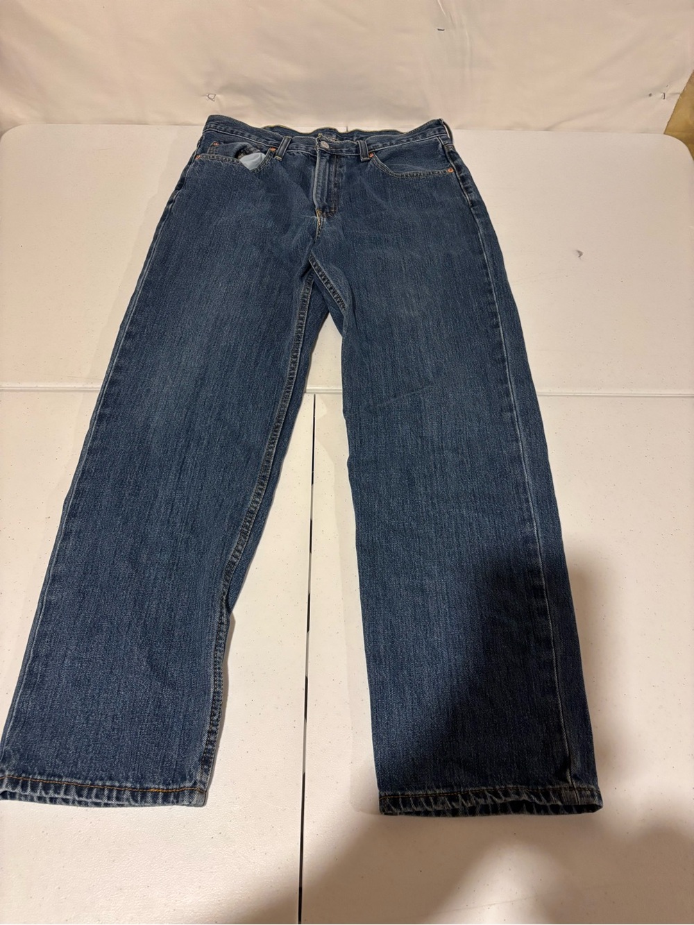 Levi’s 550 Regular Fit Straight Leg Blue Denim Jeans Men’s Size 34x32